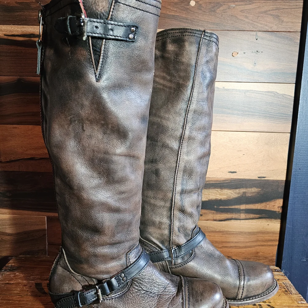 Freebird Roadey Women's Tall Boot-Black Size 9 - Picture 4 of 11